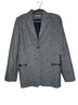 Kate Hill Houndstooth Tweed Gray Black White Blazer Size 8 - photo 1