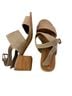 TOMS Gray Brown Heels Size 8 - photo 2