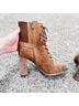 MICHAEL Michael Kors 100% Leather Brown Tan Boots Size 8 - photo 5