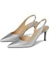 Michael Kors 100% Leather Silver Heels Size 8 1/2 - photo 7
