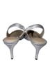 Michael Kors 100% Leather Silver Heels Size 8 1/2 - photo 2