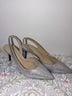 Michael Kors 100% Leather Silver Heels Size 9 - photo 4