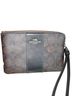 Coach 100% Leather Print Brown Leather Wristlet One size - photo 1