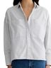 Everlane 100% Cotton Stripes Black White Long Sleeve Button-Down Shirt Size XL - photo 1