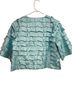 Samuel Dong 100% Polyester Blue Short Sleeve Blouse Size M - photo 2