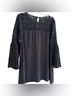 Halogen 100% Polyester 64% Cotton 27% Polyamide 9% Viscose Solid Black Long Sleeve T-Shirt Size XL - photo 4