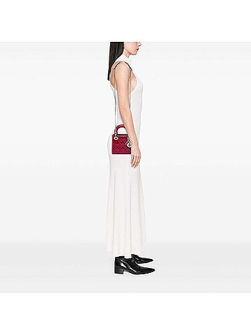 Dior Mini Patent Cannage Lady Dior (view 2)