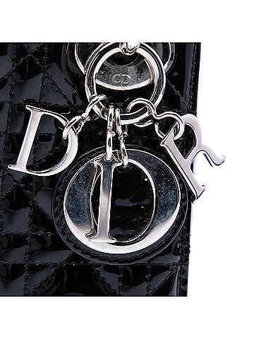 Dior Mini Patent Cannage Lady Dior (view 2)