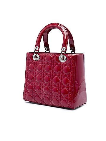 Dior Medium Patent Cannage Lady Dior (view 2)