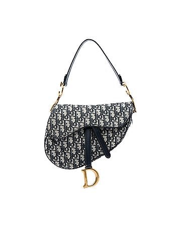 Dior Oblique Canvas Saddle Bag (view 1)