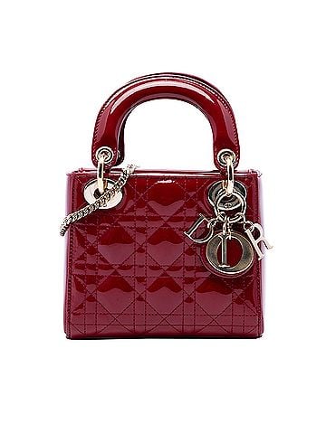 Dior Mini Patent Cannage Lady Dior (view 1)