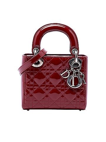 Dior Mini Patent Cannage Lady Dior (view 1)