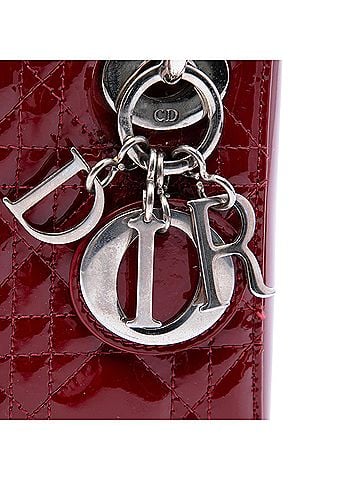 Dior Mini Patent Cannage Lady Dior (view 2)