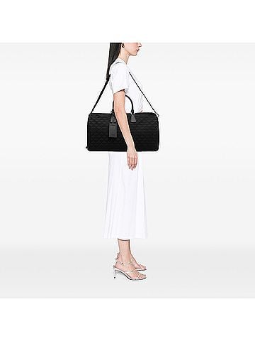 Prada Saffiano Trimmed Embroidered Fabric Travel Bag (view 2)