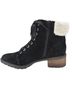 Lucky Brand 100% Terylene Solid Black Ankle Boots Size 9 1/2 - photo 2