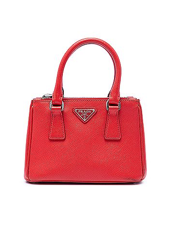 Prada Mini Saffiano Galleria Double Zip Satchel (view 1)