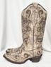 Corral Boots 100% Leather Print Tan Brown Gold Boots Size 8 - photo 4