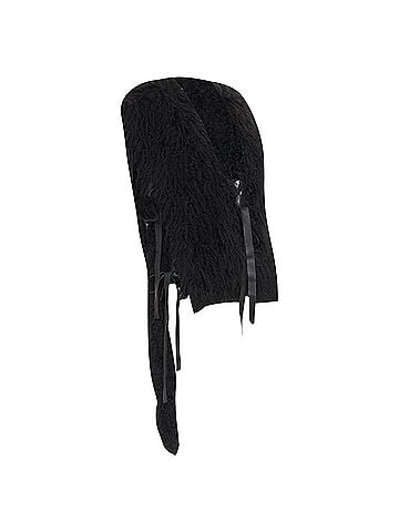 Givenchy Givenchy shearling fur leather ribbon high low vest (view 1)