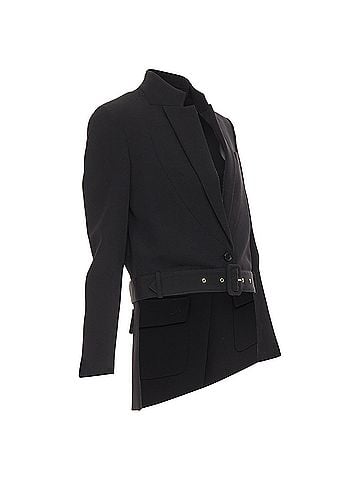 Givenchy Givenchy wool belted high low tailcoat jacket (view 1)