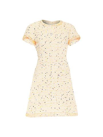 Chanel Chanel speckle tweed lace dress (view 1)