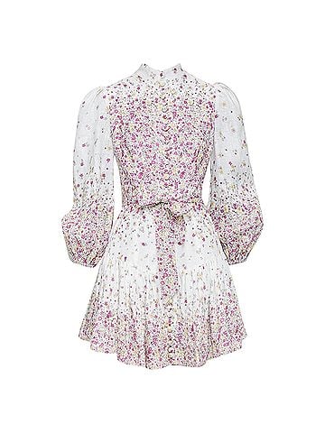 Zimmermann Zimmermann micro flower print linen mini dress (view 1)