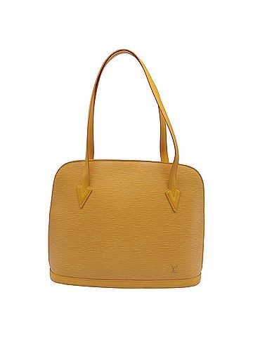 Louis Vuitton Louis Vuitton Lussac Shoulder Bag in Brown Yellow Leather (view 1)