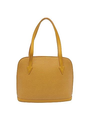 Louis Vuitton Louis Vuitton Lussac Shoulder Bag in Brown Yellow Leather (view 2)