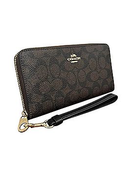 Coach Long Zip Around Wallet Leather Wallet (view 2)