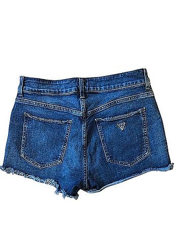 Guess high rise frayed hen Denim Shorts (view 2)
