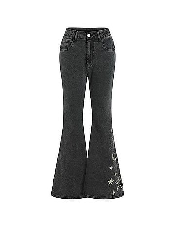 Cider HIGH STRETCH DENIM HIGH RISE STAR FLARED JEANS Jeans (view 1)