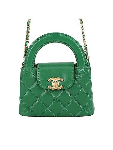Chanel Nano Aged Calfskin Kelly Shopper Bag (view 1)