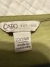 Cato 100% Polyester Green Short Sleeve Blouse Size 2X - photo 3