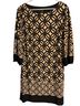 Enfocus Print Black Tan Casual Dress Size 14 - photo 1