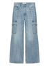 Aritzia 100% Cotton Solid Blue Cargo Pants Size 25 waist - photo 1