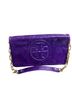 Tory Burch 100% Leather Purple Clutch One size - photo 1