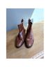 Coach 100% Leather Brown Tan Ankle Boots Size 7 1/2 - photo 3