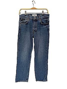 Reformation Cynthia Mid Rise Straight Jeans (view 1)