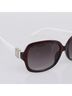 Chanel 100% Acrylic Solid White Logo Cc Plastic White Plastic Sunglasse Accessory One size - photo 5