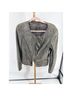 HUGO BOSS 100% Leather Gray Green Blazer Size 6 - photo 4