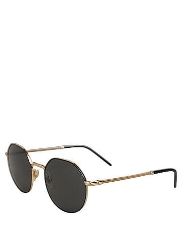 Dolce & Gabbana Gold Toned Metal Frame DG2286 Round Eyewear Women's Sunglasses (view 2)