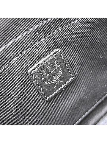 MCM Vintage Leather Black Leather Shoulder Bag Bag (view 2)