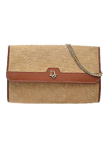 Dior Trotter Shoulder Bag Leather Beige Suede Shoulder Bag Bag (view 1)