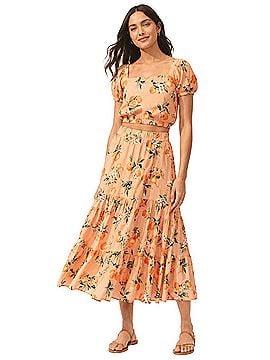 LOFT The Original Orange Harvest Casual Skirt (view 1)