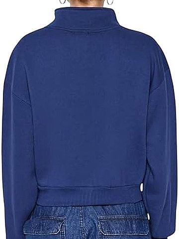 Aritzia Cozy Sweatfleece Boyfriend Crop 1/2 Zip Pullover Sweater (view 2)