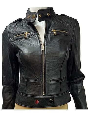 Moda International Moto Leather Jacket (view 1)