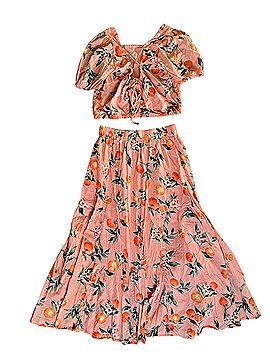 LOFT The Original Orange Harvest Casual Skirt (view 2)