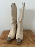 Free People 100% Leather White Boots Size EU 38 - photo 3