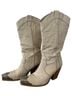 Free People 100% Leather White Boots Size EU 38 - photo 2