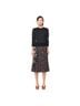 Rebecca Taylor 100% Polyester Floral Black Pink Formal Skirt Size 6 - photo 1