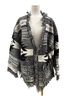 Pol Aztec Or Tribal Print Black White Coat Size S - photo 4
